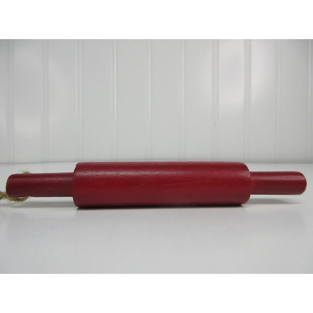 Mini Wood Rolling Pin & Mini Wood Spoon Red from Hobby Lobby Holiday Decorations